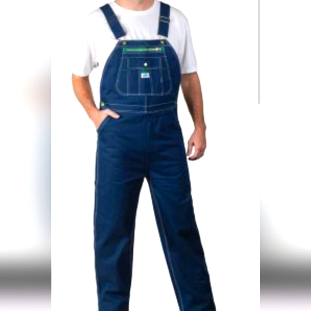 Liberty Denim Bib Overalls. Size 44x30. Dark Wash. Farm. Work